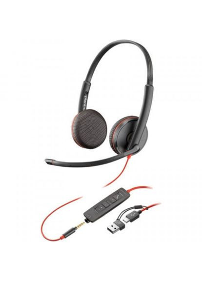 Навушники Blackwire 3225 USBA/C/+ 3.5mm (8X229AA) Poly blackwire 3225 usb-a/c/+ 3.5mm (290704632)