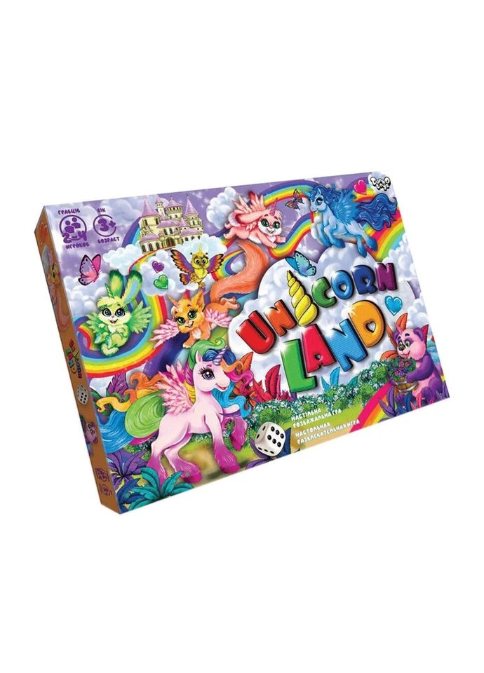 Настольная развлекательная игра "Unicorn Land" DTG97 украинский язык, от 2 до 4 игроков DTG97 Danko Toys (392268728)