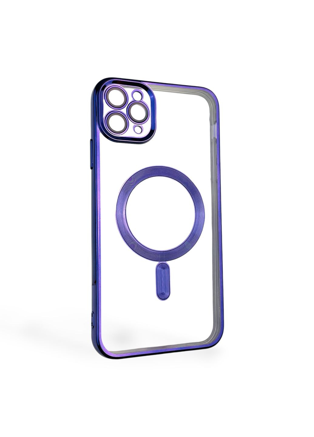 Чехол для iPhone 11 Pro Max с линзами на камере с MagSafe на айфон 11 про макс фиолетовый Apple (366386617)