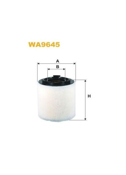 Фільтр повітряний SKODA, VW WA9645/AK370/2 (вир-во WIX-FILTERS) WA9645 WIX Filters (366180171)