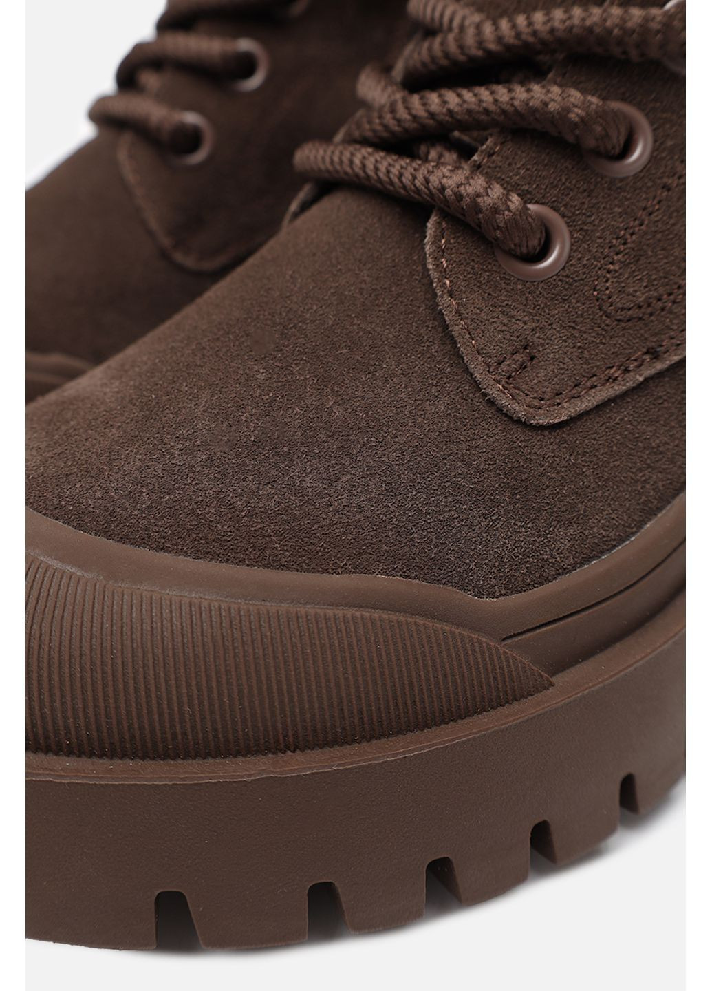 Зимние ботинки женские цвет шоколад cb-00281563 ALLSY