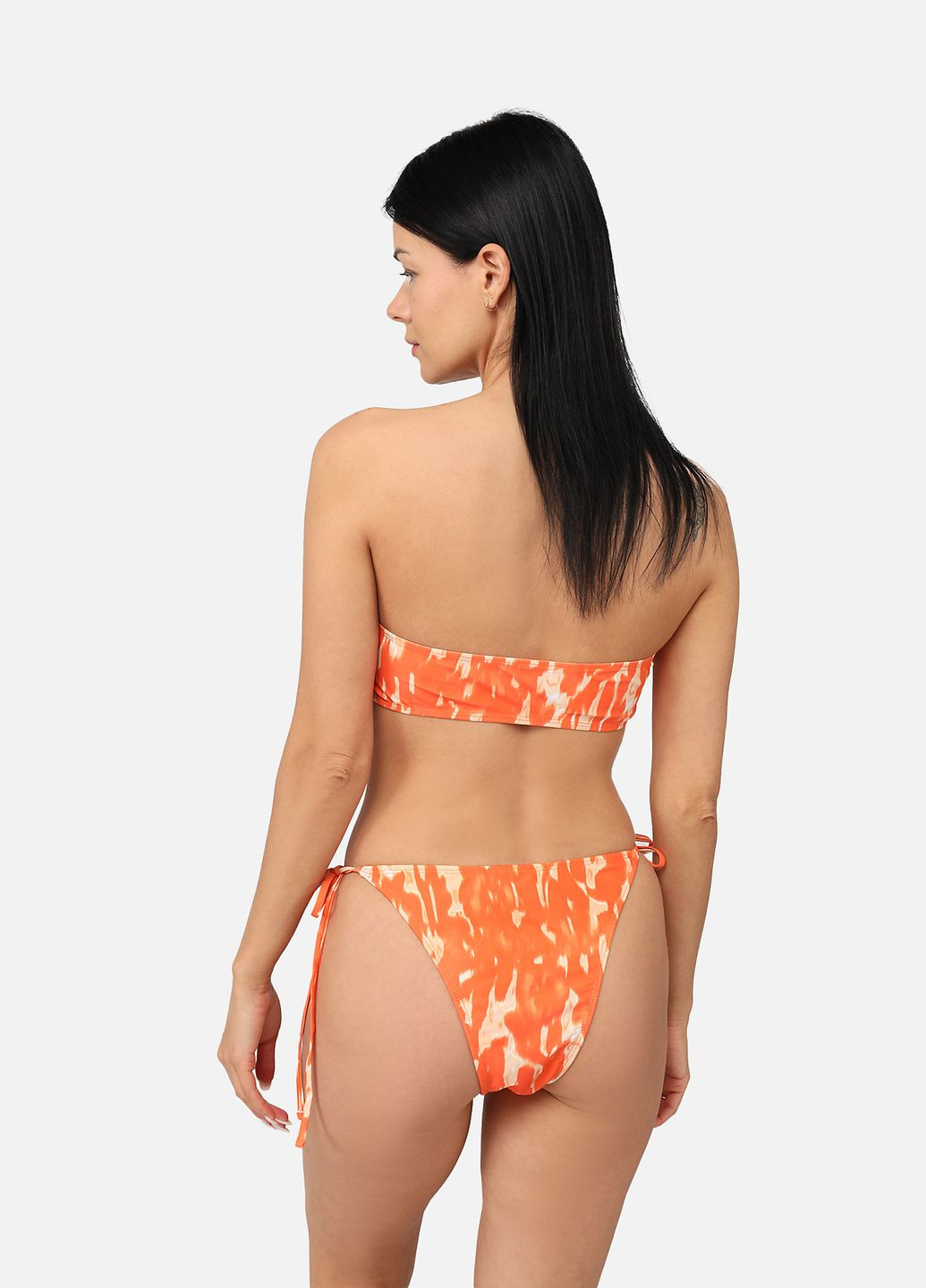 Оранжевый летний купальник раздельный женский цвет оранжевый cb-00268395 No Brand