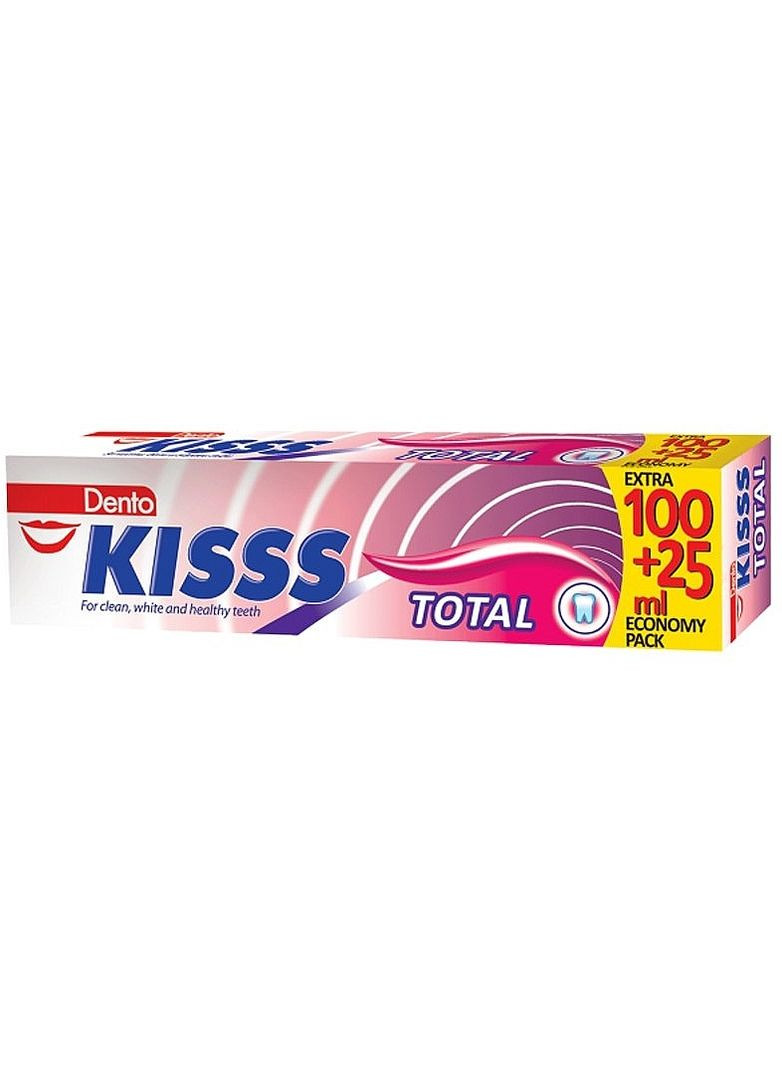 Зубна паста Dento Kisss Total 125ml (2-695295) Astera (369797046)