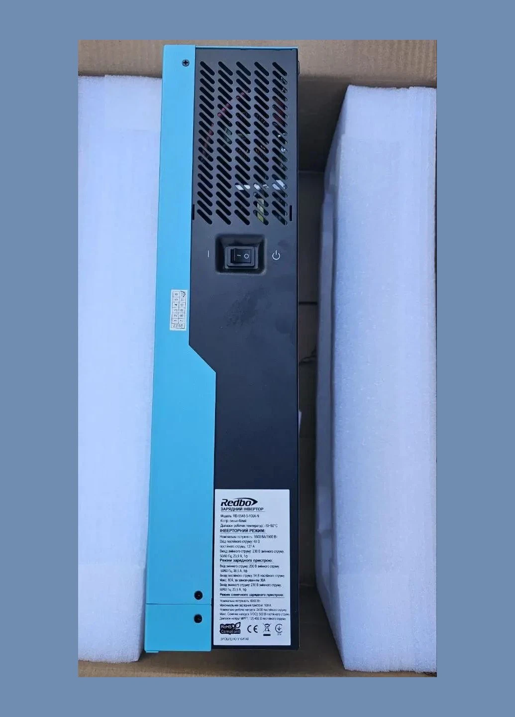 Гибридный инвертор RB-5548-5-100A-N 5500 Вт Redbo (400043629)