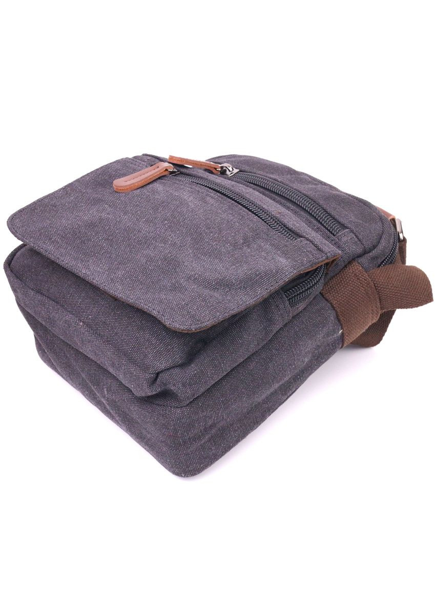 Чоловіча шкіряна сумка через плече чорна кросбоді 21225 Vintage (329197972)