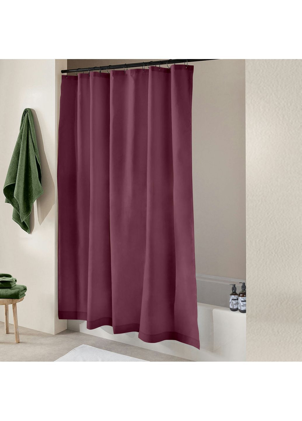 Шторка для душа и ванной CORAL 180x180 см Лавандовый Cosas (372990902)