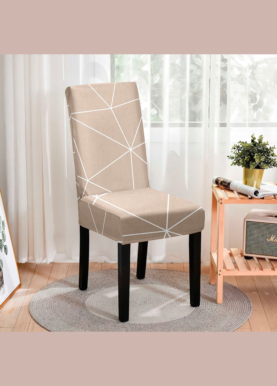 Чохол на стілець універсальний трикотажний 003 Love You (306459330)