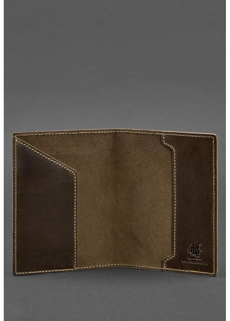 Шкіряна обкладинка для паспорта з австрійським гербом темно-коричнева Crazy Horse BlankNote (393219792)