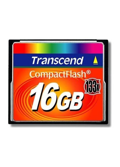 Карта пам'яті 16 GB 133X CompactFlash Card TS16GCF133 Transcend (314980262)