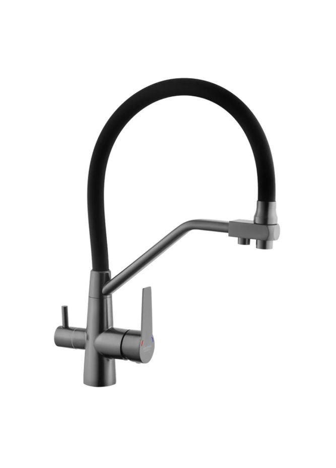 Комплект кухонної мийки KRP Schwarze - 7843ZHM PVD Kroner (336937058)