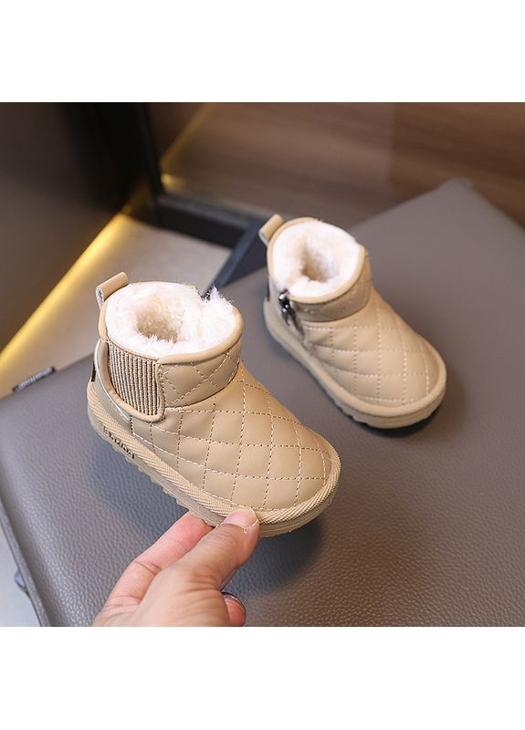 Цветные зимние ботинки детские зимние bx.duck, бежевый No Brand