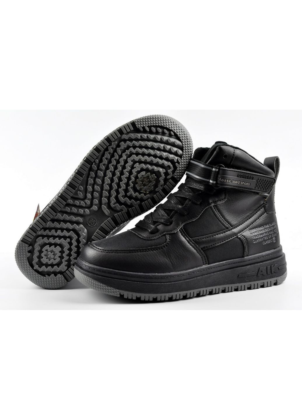 Черные спортивные, повседневные зимние зимние кроссовки Jong Golf