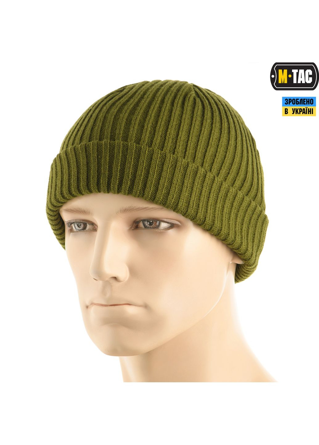 Шапка вязана 100% акрил Olive ( ) M-TAC (337142433)