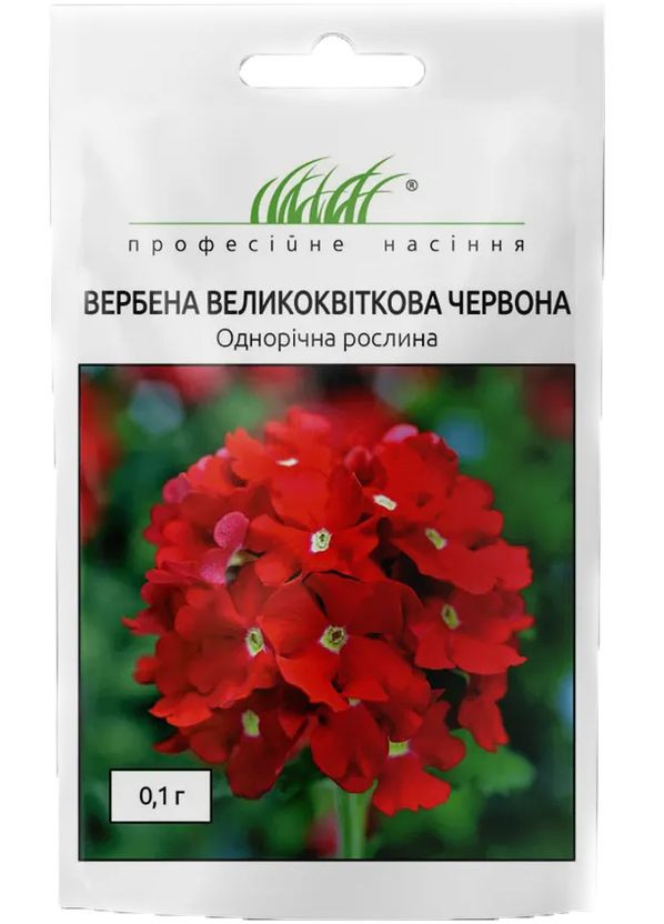 Семена Вербена крупноцветковая красная 0,1 г Професійне насіння (314459588)