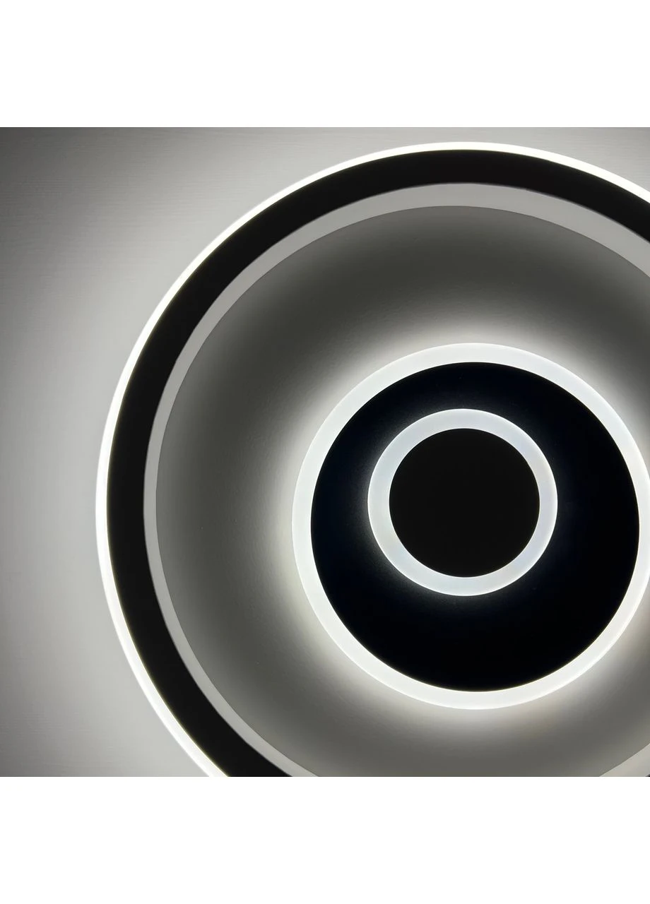 Світильник LED стельовий BRAVE 80W R400 APP WHITE/BLACK 220V IP20 люстра з пультом ДК Luminaria (397822304)