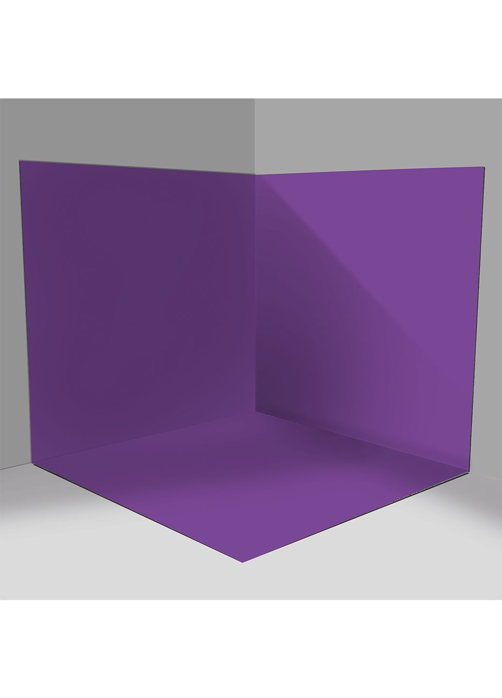 Фотофон 3D для предметной съемки виниловый угловой Фиолетовый 50х50х50см (FF-034) No Brand (302245406)