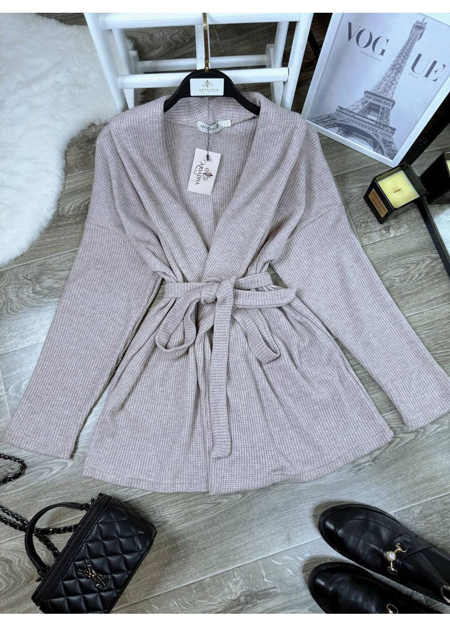 Стильний, трендовий жіночий кардиган із поясом Україна (361067619)