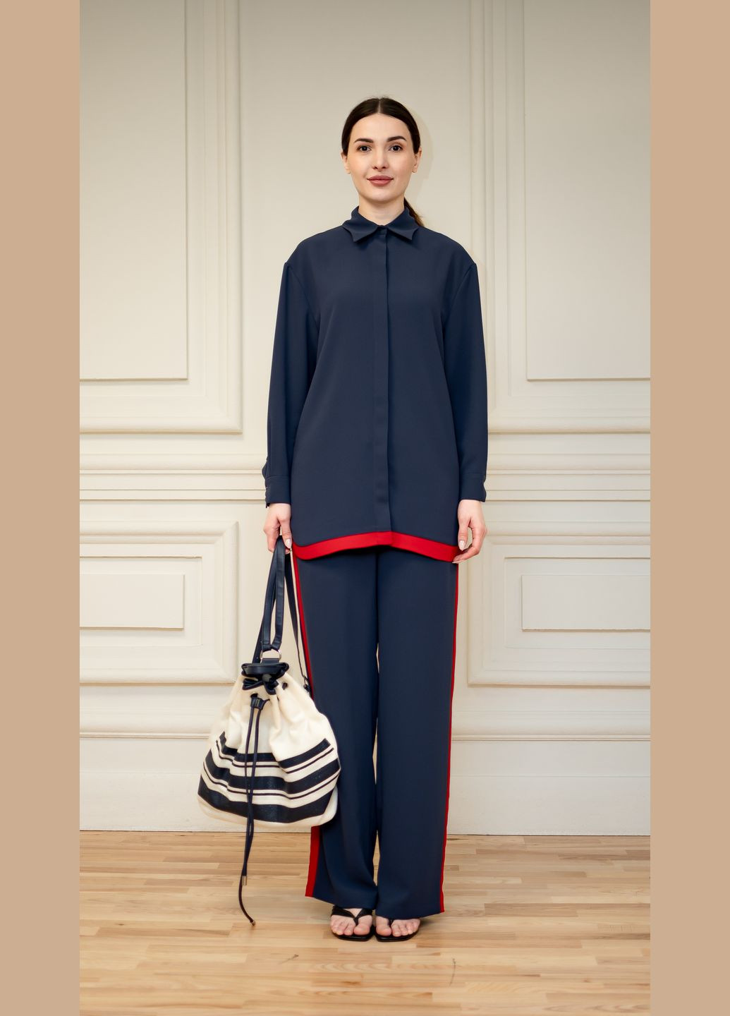 ПОДОВЖЕНА СОРОЧКА З ЛАМПАСАМИ ЕЛЕЙН Dolcedonna (294086256)