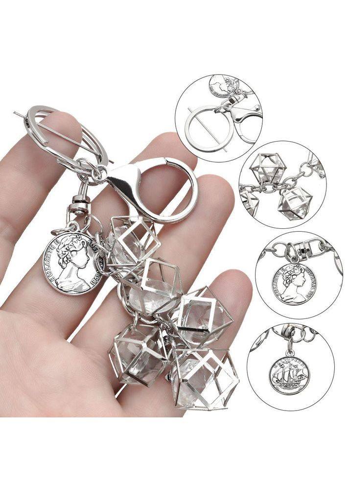 Елегантний модний креативний геометричний брелок зі стразами для жінок і дівчаток No Brand (292867235)