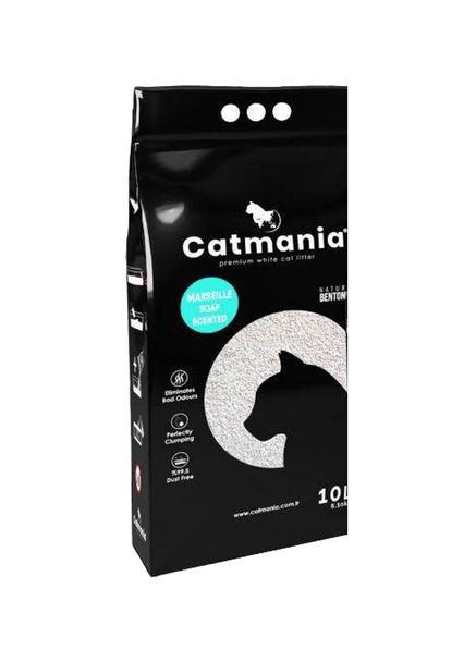 Наполнитель для кошачьего туалета марсельское мыло + бирюзовые гранулы Бентонитовый комкующий 10л (8682162004076) Catmania (308976889)