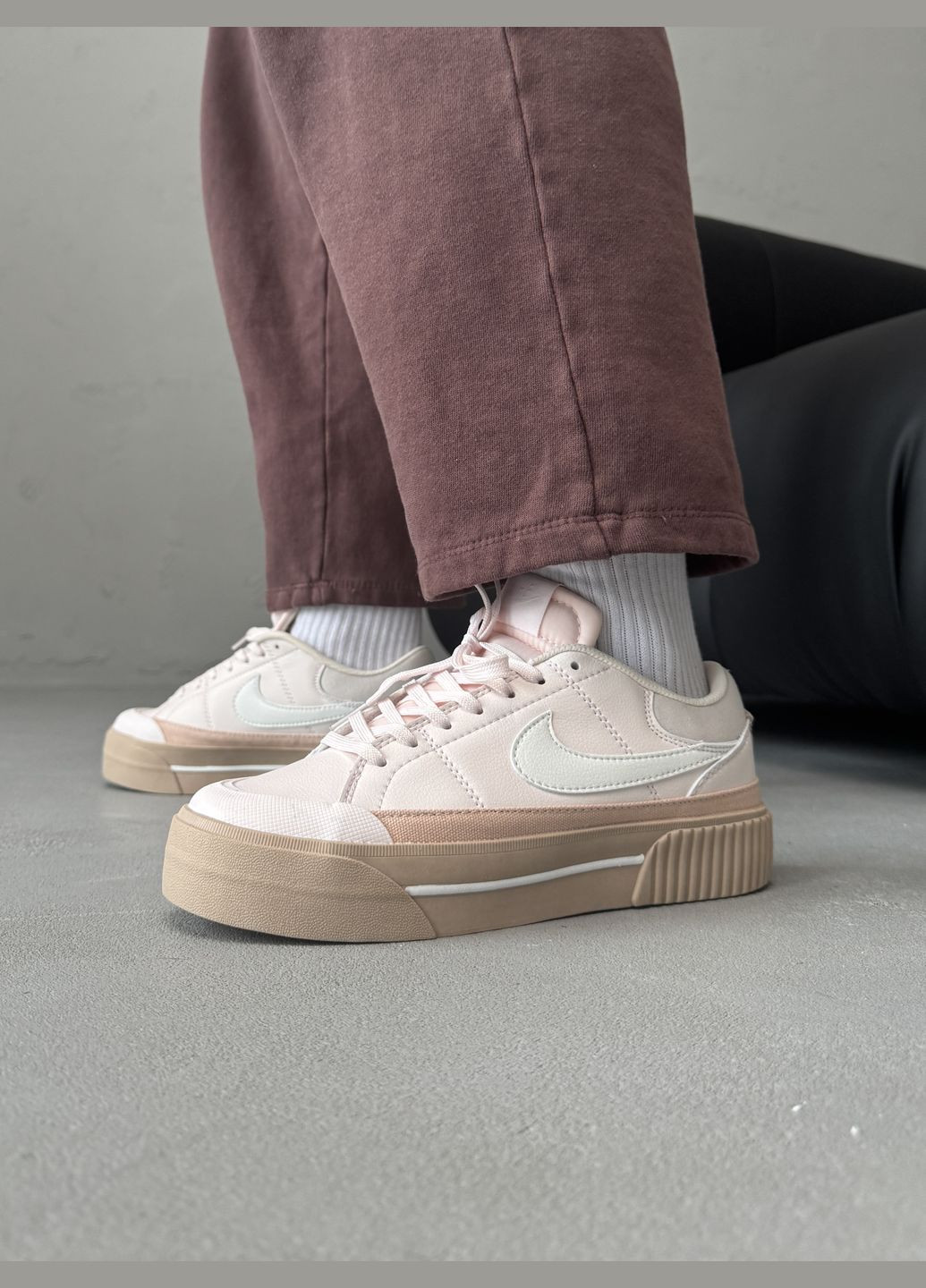 Кроссовки женские Nike Court Legacy Lift pink | Найк Коурт Легаси розовые No Brand розовые демисезоны (316091167)