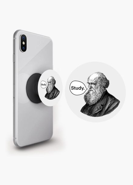 Попсокет держатель для смартфона (Popsockets) Stude Черный No Brand (302085433)