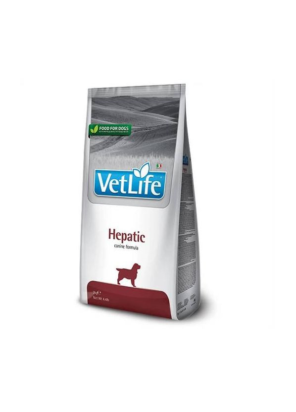 Сухий лікувальний корм для собак Vet Life Hepatic діє в разі хронічної печінкової недостатності Farmina (279570094)