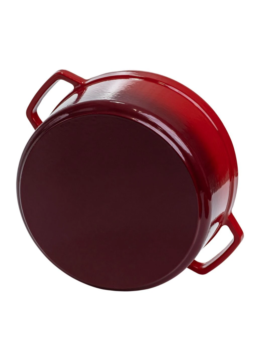 Кокотниця чавунна емальована 4,5 л, червоний Yiwu HP-1-19-RED No Brand (381397435)