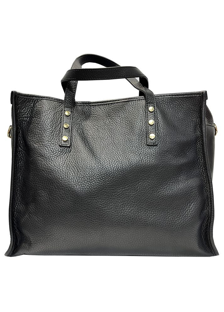 Сумка женская кожаная черная большая 2 ручки итальянская классическая (Д/Ш/В) 36/11/30(см) Felicita (336377685)