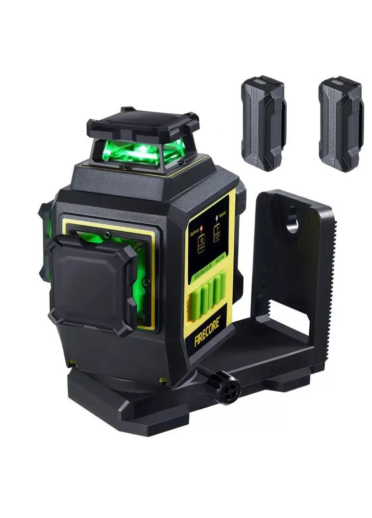 Лазерний рівень нівелір F95T-XG 3D 360 (12 ліній) 4000 мА з 2 акумуляторами Firecore (367580902)