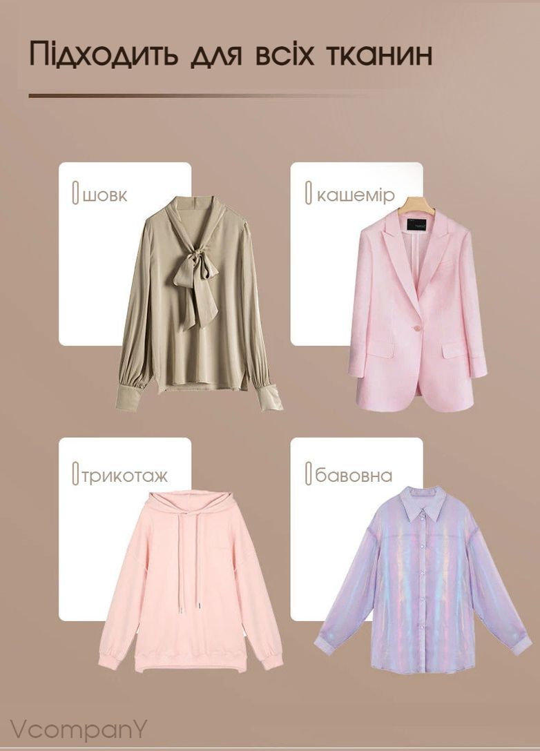 Ручной отпариватель для одежды, утюг отпариватель с насадкой от катышек и щеткой, 1600 Вт RAF (314807750)