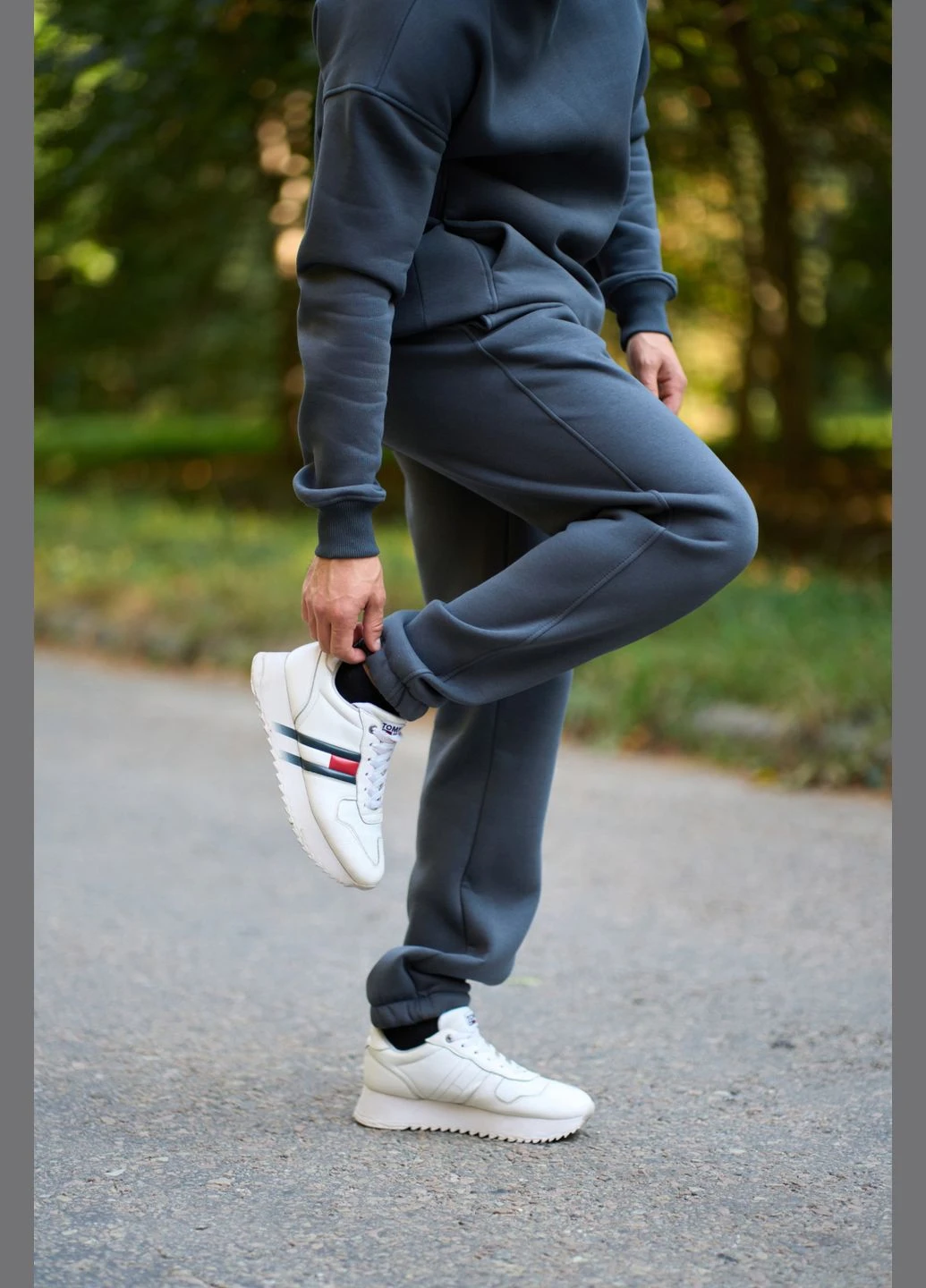 Чоловічий теплий костюм двійка колір графіт New Trend (304989375)
