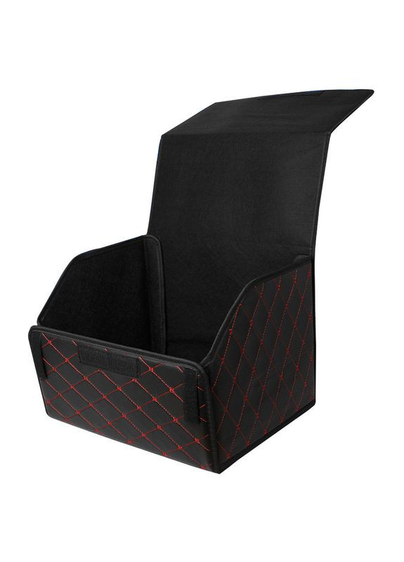 Автомобільний органайзер ZWX-002 Black-Red 40*30*30 см компактний одне відділення для зберігання 4 шт. Lesko (352013293)