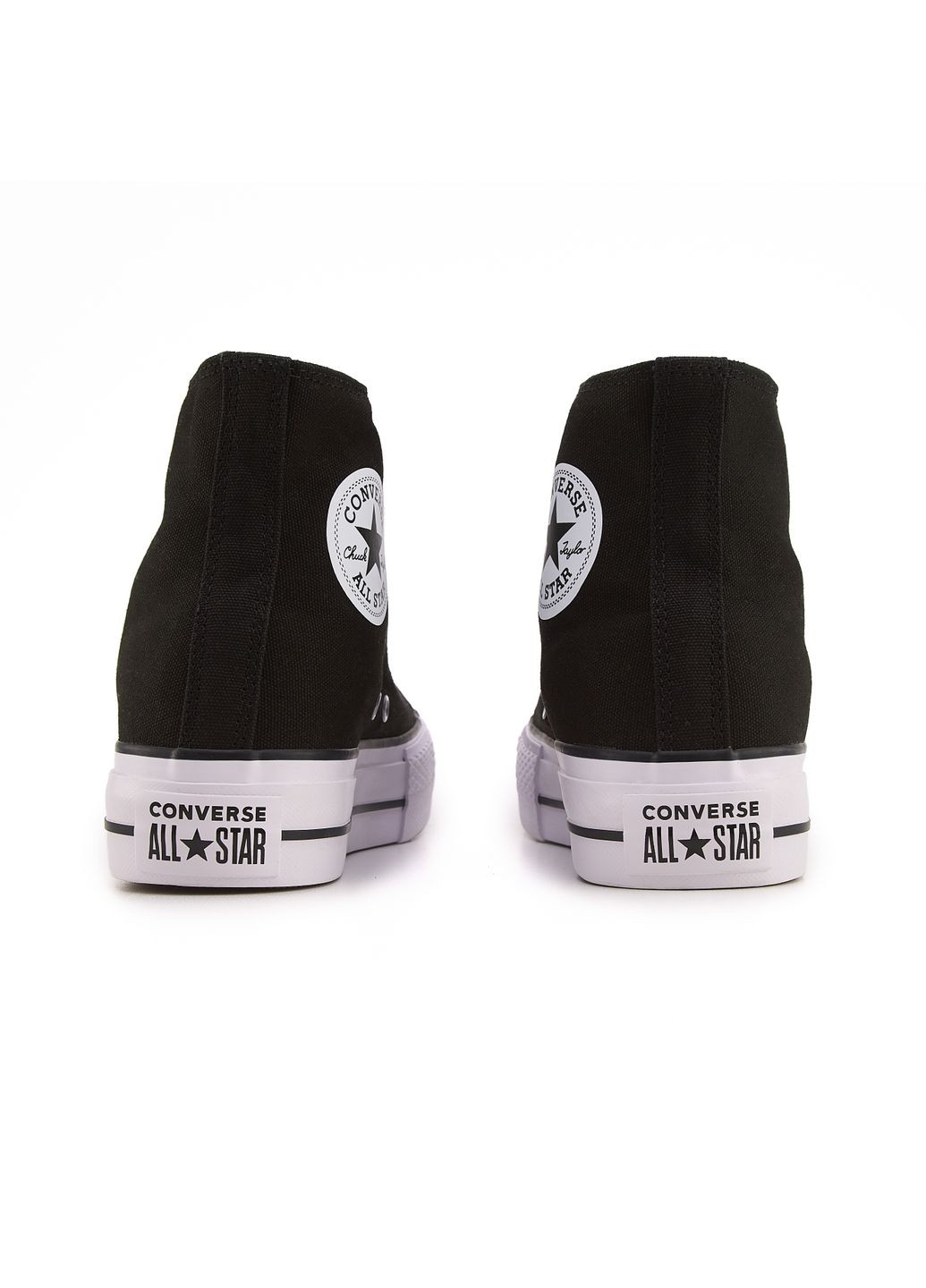 КЕДЫ ЖЕНСКИЕ CONVERSE CHUCK TAYLOR ALL STAR LIFT HIGH BLACK WHITE КОНВЕРС No Brand чёрные демисезоны (367178021)