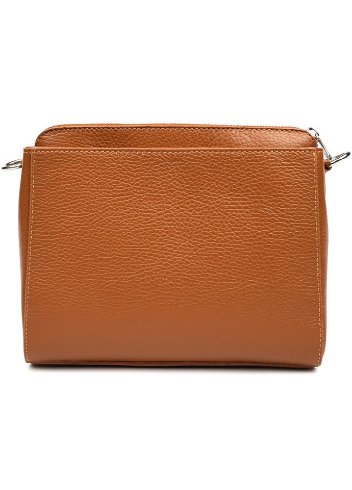 Жіноча шкіряна сумка на плече (Італія) fz118545 коньячна Firenze (316702209)