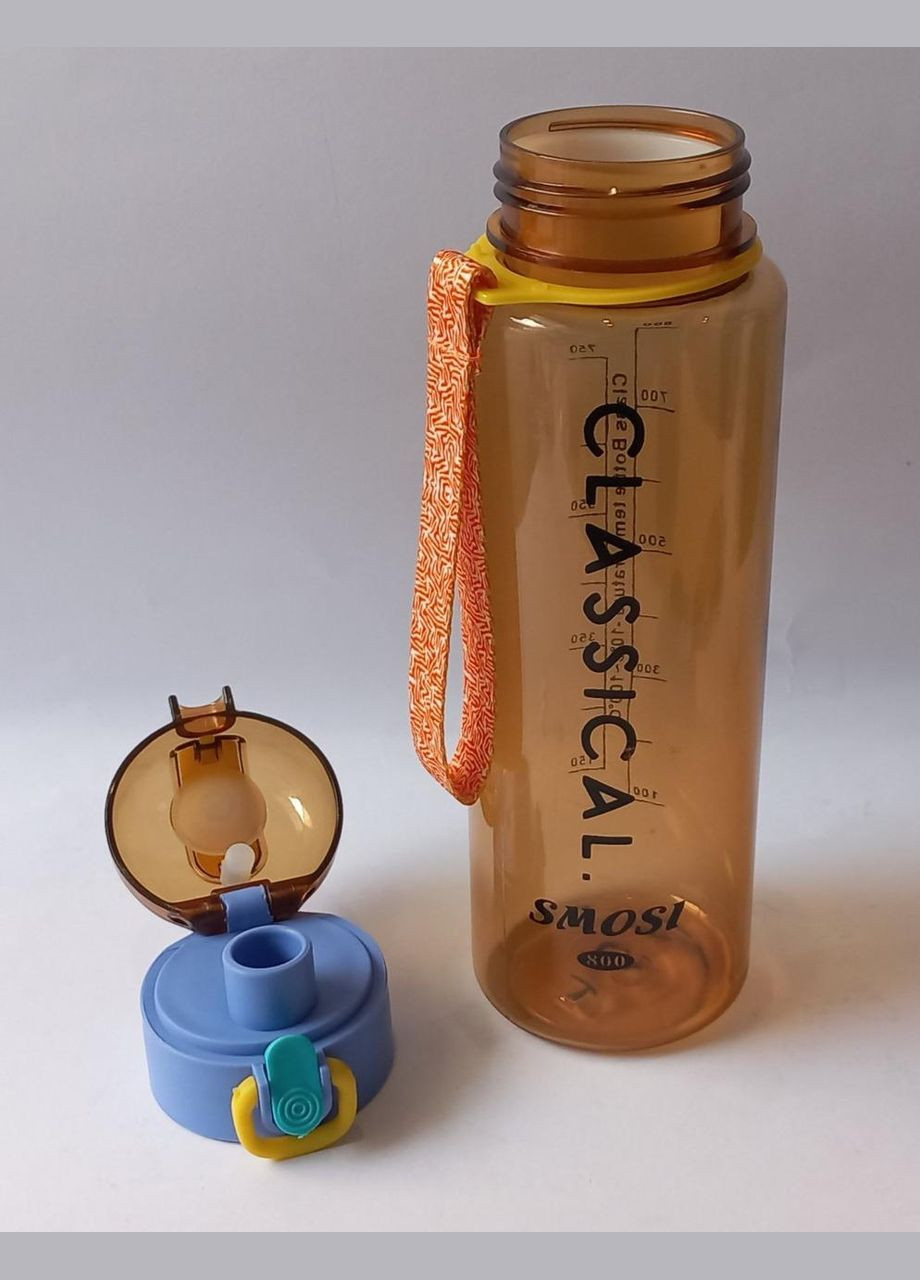 Бутылка с фильтром Classical пластиковая объем 800мл оранжевый No Brand (300079550)