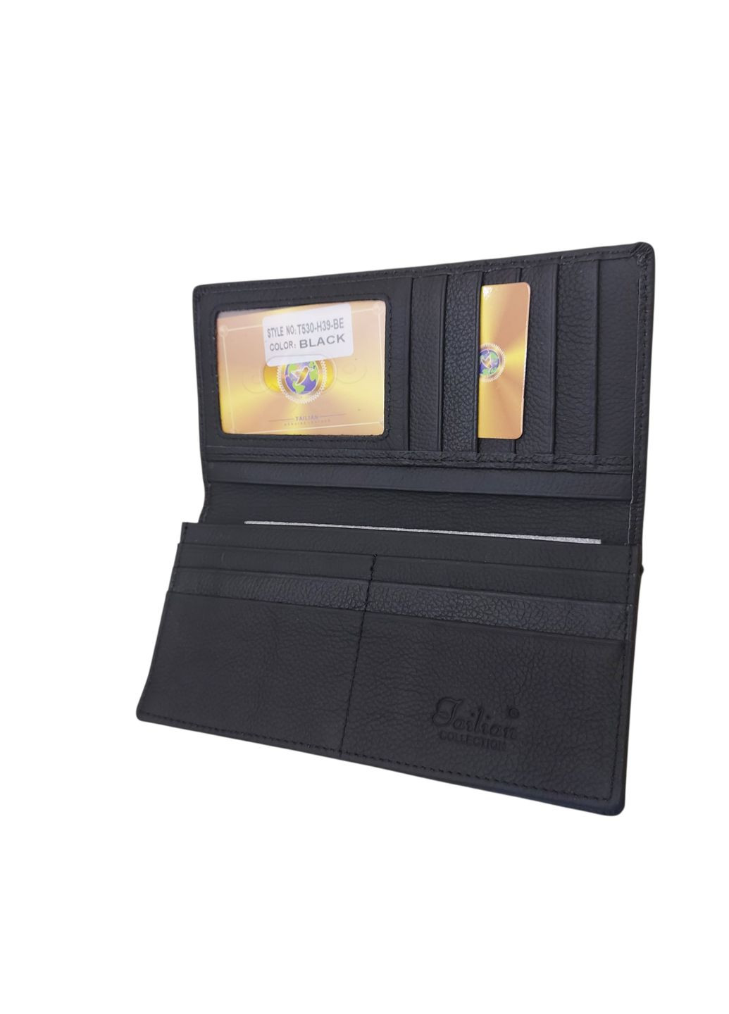 Мужской кожаный купюрник черный Tailian Т530-Н39 black (347324972)
