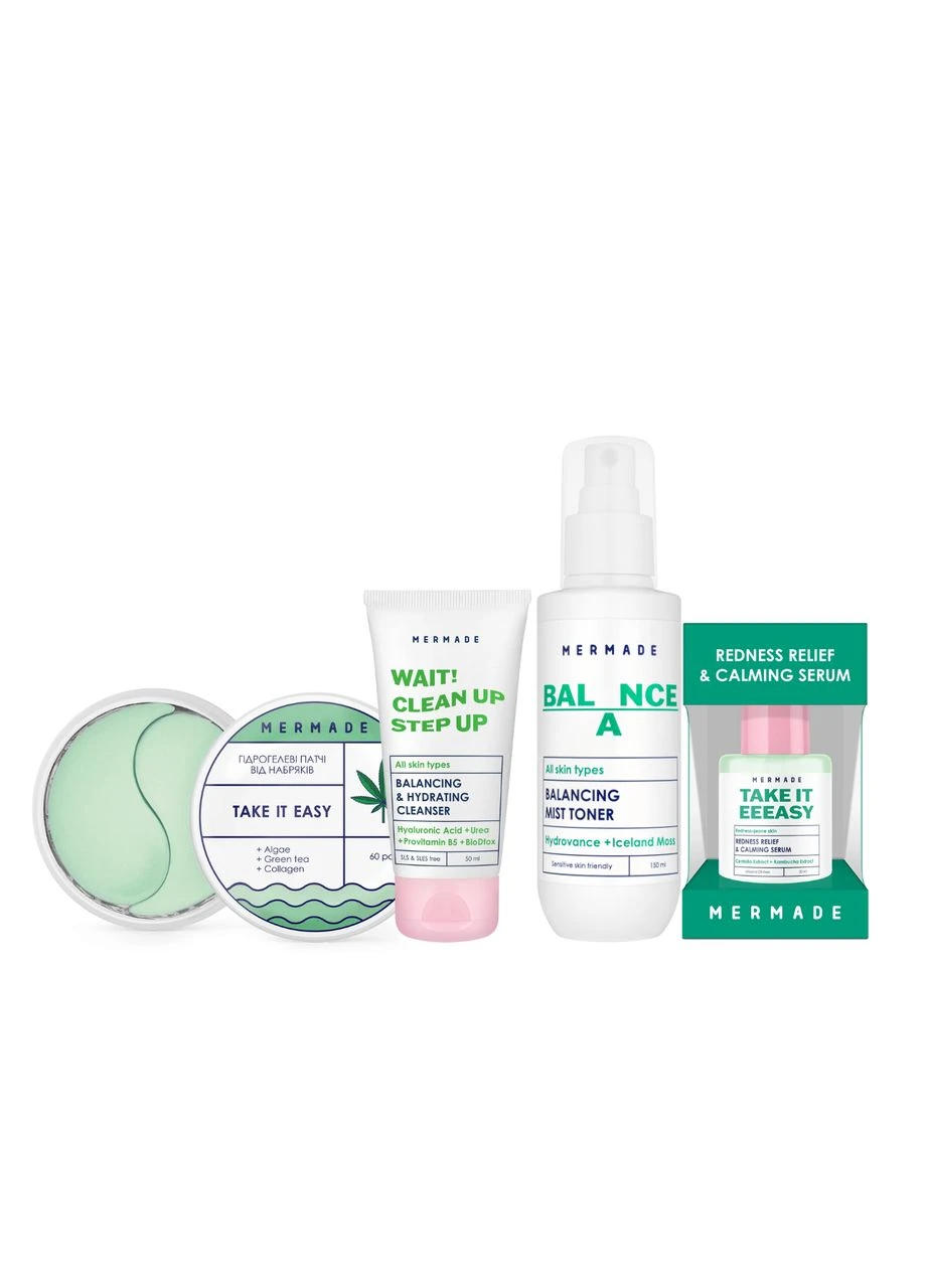 Подарунковий набір косметики по догляду за обличчям Balance Your Skin для жінок MERMADE (392949274)