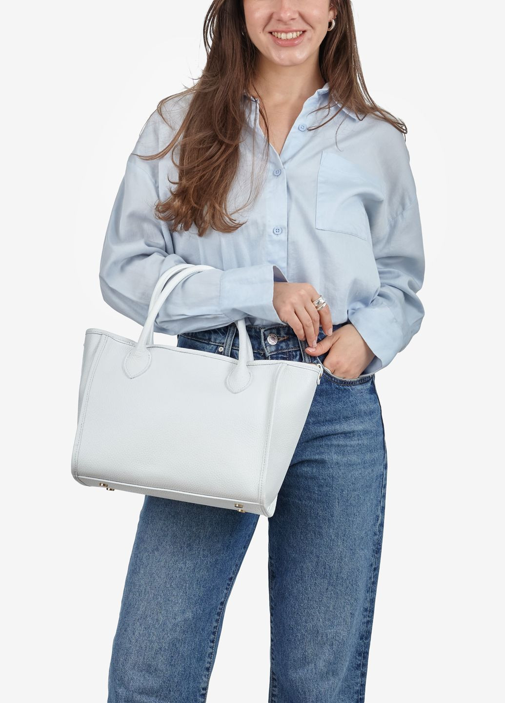 Сумка жіноча шкіряна тоут середня Tote Regina Notte (326960804)