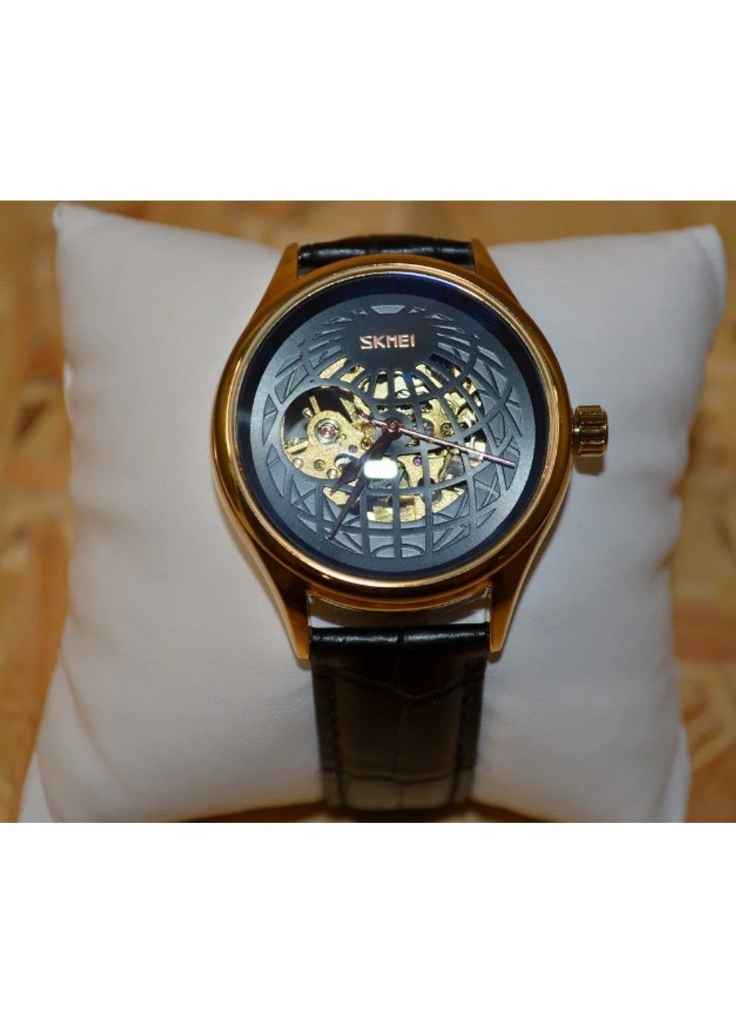 Мужские механические часы 9209 скелетон (Черные) Skmei (313653856)