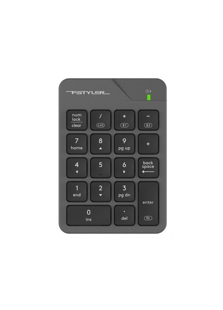Клавиатура (m494939) A4Tech FBK21C Wireless/Bluetooth Smoky Grey (369019747)