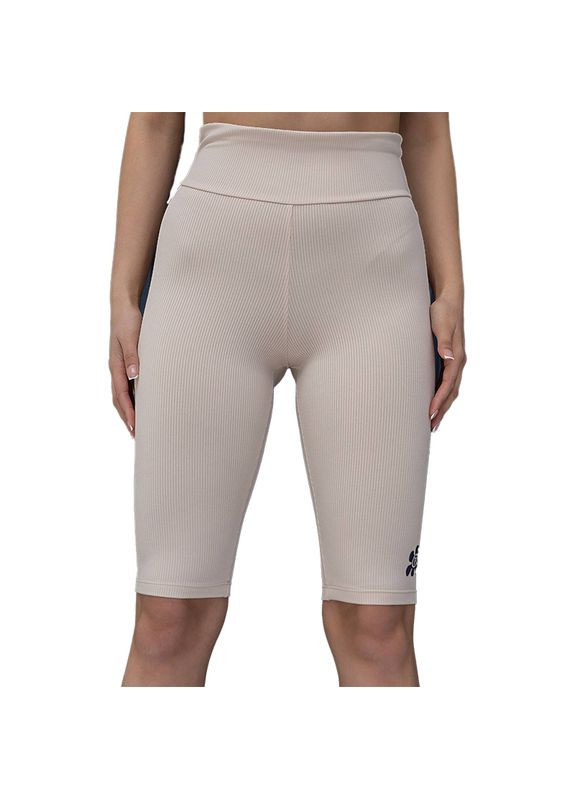 Шорты-велосипедки в рубчик с пушапом HW146 Бежовий, (60399021) TOTALFIT (359398848)