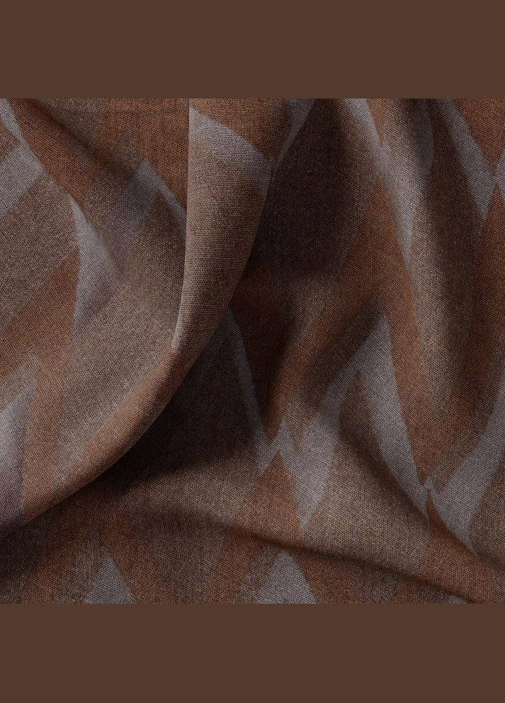 Тканина портьєрна жакардова Оскар V-F15 шоколад IDEIA (275870159)