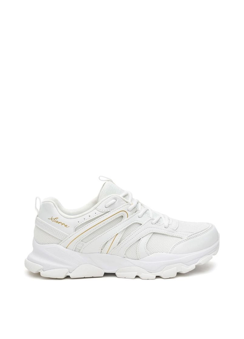 Белые всесезонные женские кроссовки 117307-wht белый ткань Skechers