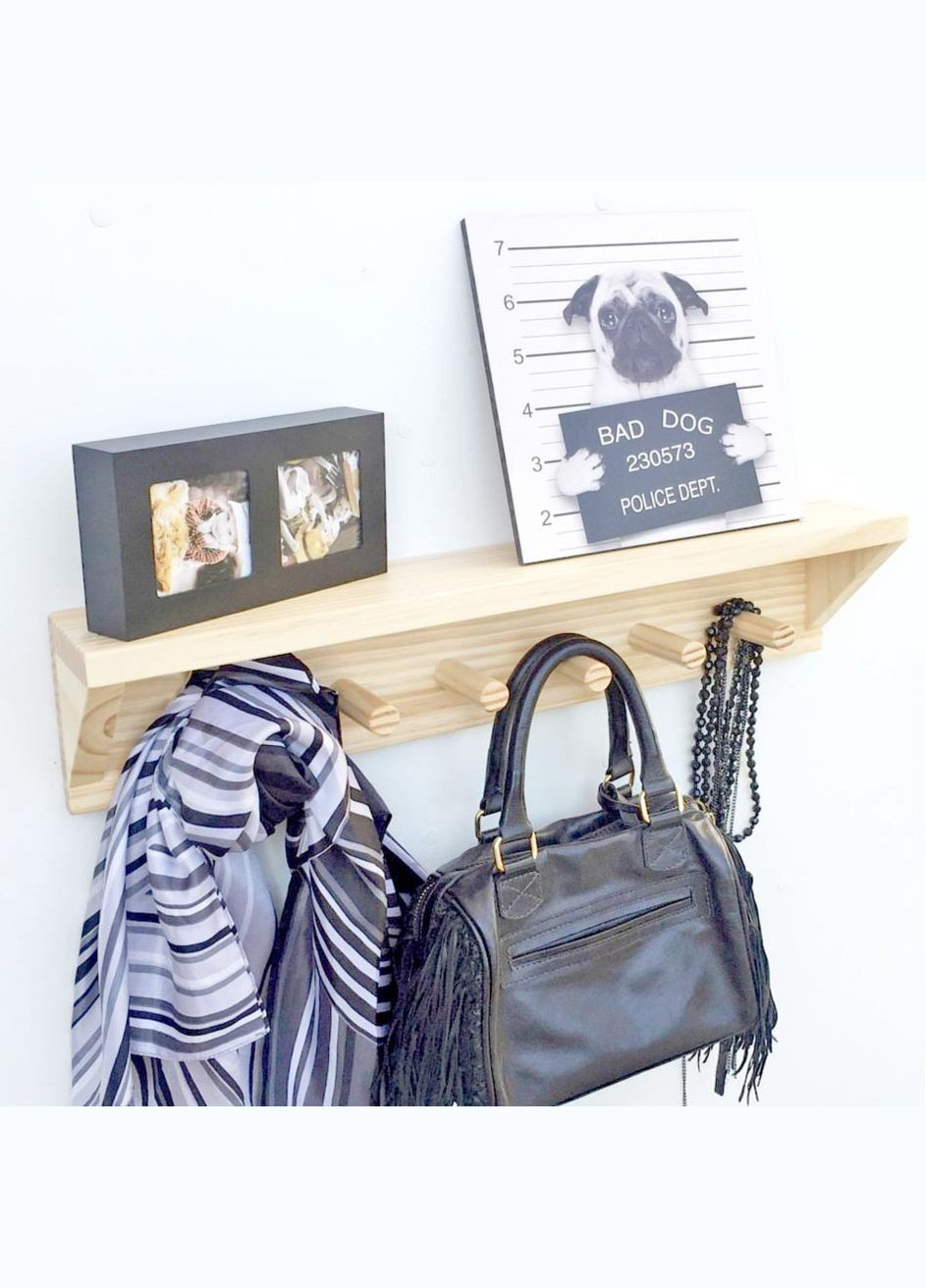 Вешалка для сумок из дерева Ашириваль бланже (ВСУ-001601) No Brand (327868236)