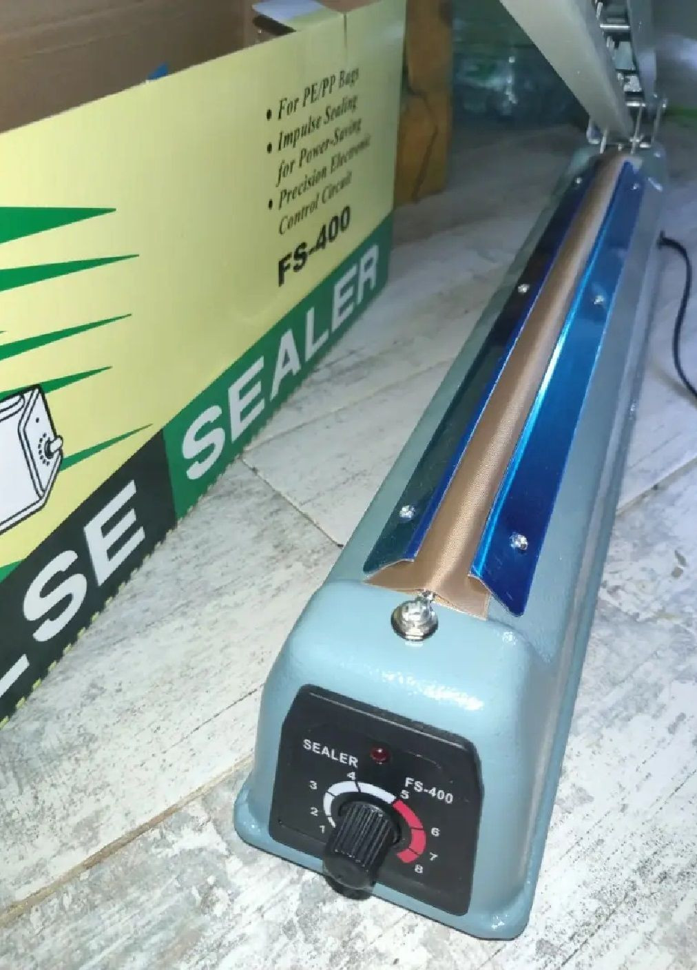 Зварювач пакувальник ручний імпульсний вакуумний для пакування запаювання речей продуктів метал (476605-Prob) Блакитний Unbranded (285738606)