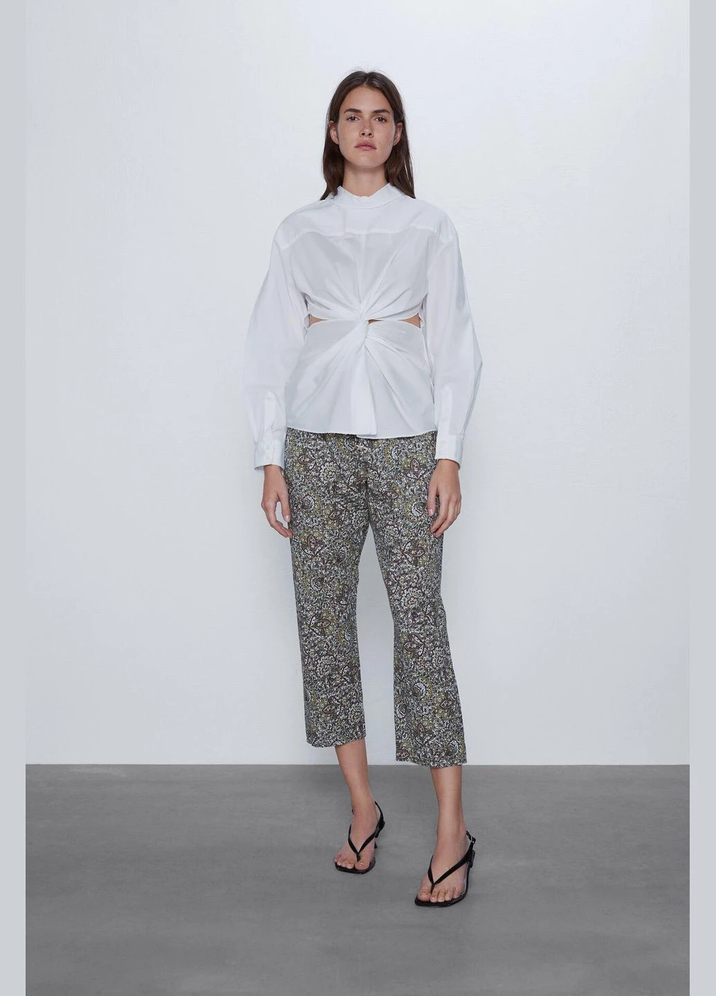 Кюлоти літо,сірий в візерунки, Zara (325453836)