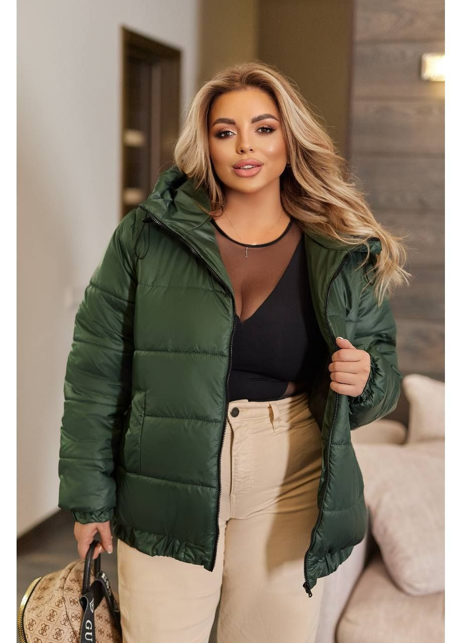 Изумрудная демисезонная куртка Україна Your style