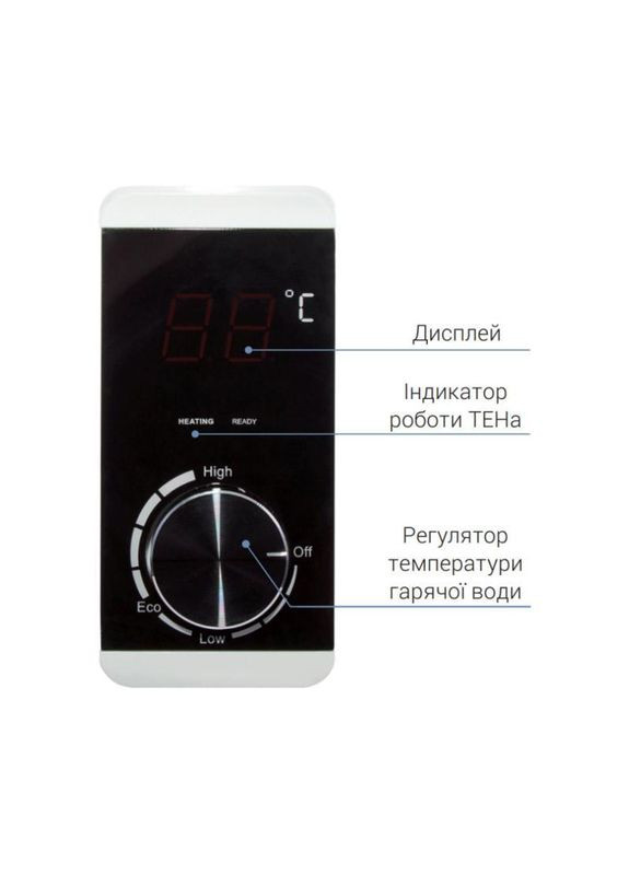 Водонагрівач електричний 50 л вертикальний, сухий ТЕН 2,0 кВт D50V20J2 (D)K Thermo Alliance (276963922)