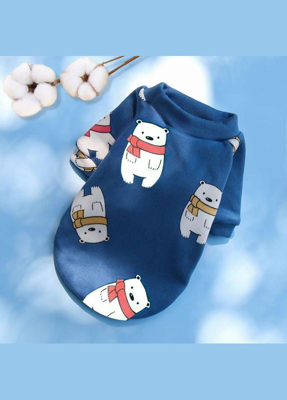Пуловер для котов и кошек Pet Style "Медведи 2" Синий L No Brand - (323231849)
